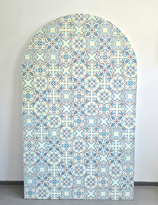 Mamma Mia Mediterranean Backdrop Wall